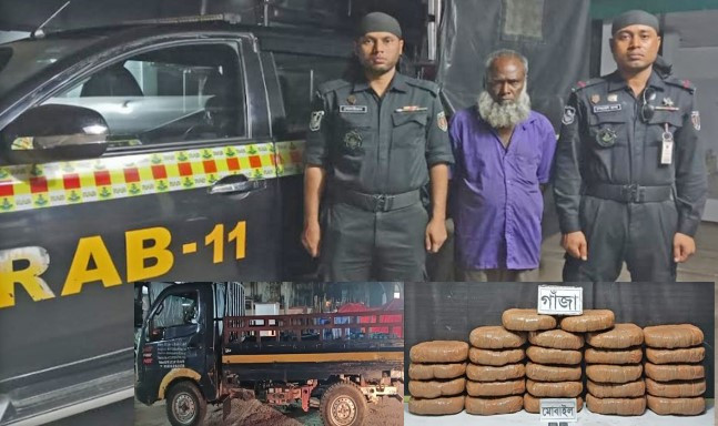 কুমিল্লায় গাঁজাসহ গ্রেফতার ১